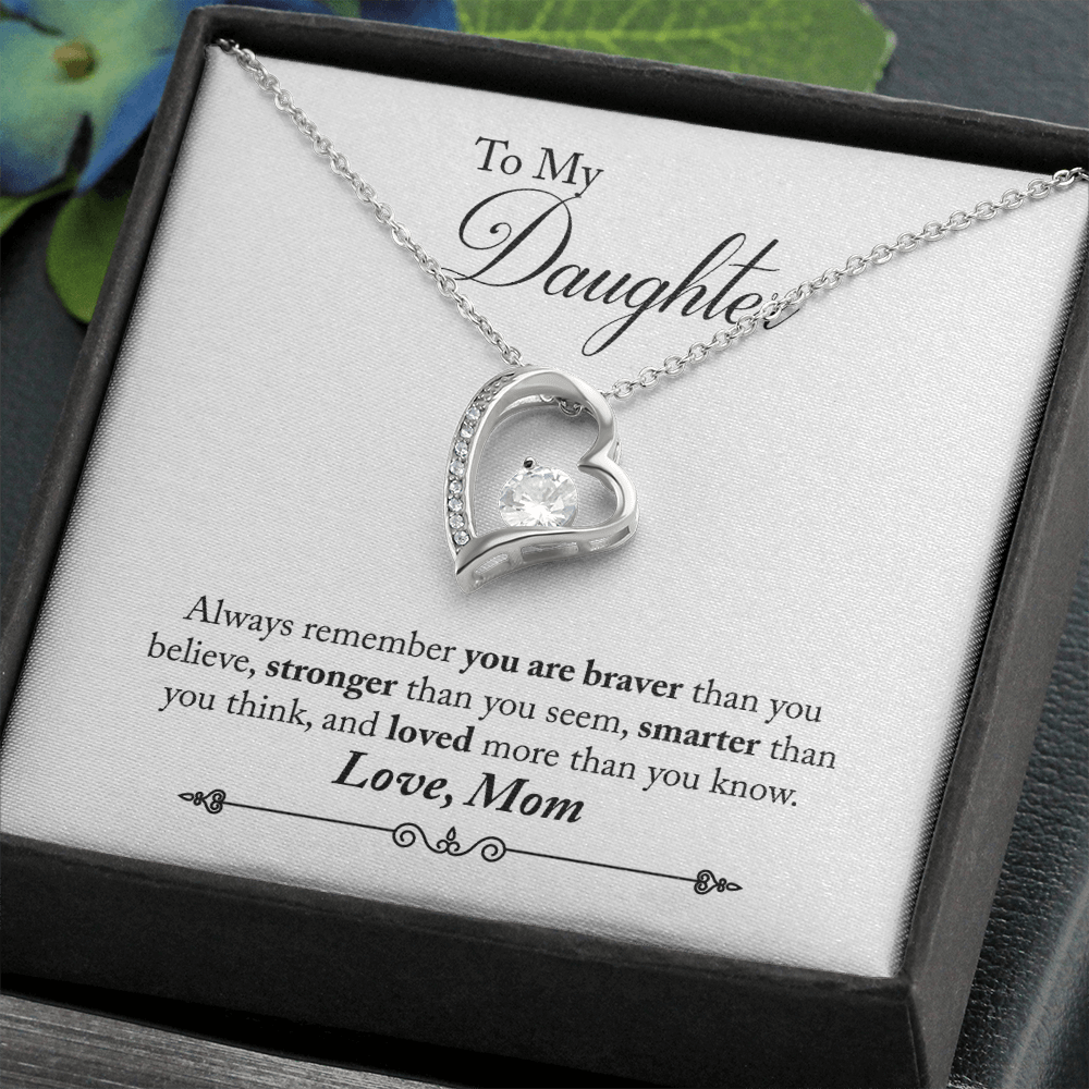 Daughter - You Are Loved More - Birthday, Mother's Day, Gift from Mom, Forever Love Necklace for Women, Females