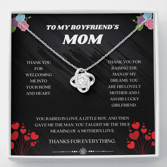Mother's Love Love Knot Necklace,  Gifts For Mom, Boyfriend's Mom Gift, Boyfriend Mom Birthday, Jewelry For Mom, Mom Of Boyfriend, Mothers Day Gift, Mom-In-Law, Mom Gift