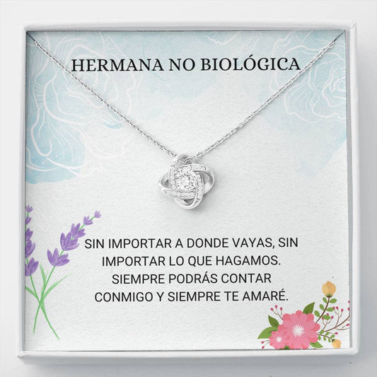 Hermana No Biológica - Collar Para Mi Hermana - Mejor Collar Para Mi Hermana - Collar Para Mi Hermana No Biológica - Collar Para Hermana