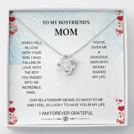Incredible Man Love Knot Necklace, Gifts For Mom, Boyfriend's Mom Gift, Boyfriend Mom Birthday, Jewelry For Mom, Mom Of Boyfriend, Mothers Day Gift, Mom-In-Law, Mom Gift