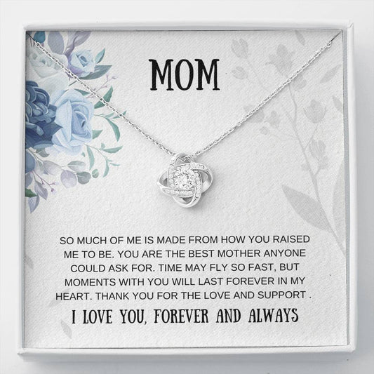 Mom - Best Mother - Love Knot Necklace, Mother's Day Gift, Mother Daughter Gift, Gift Idea for Mom, Birthday Gift, Mother Jewelry, Mothers Day Card, Mom Gift, Gift from Son