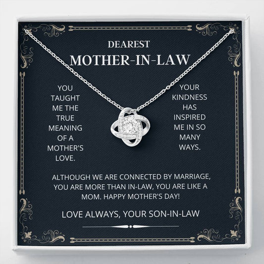 Mother's Love Love Knot Necklace, Mother Of The Bride Gift, Mother-In-Law Gift, Mothers Day Gift, Mothers Day Card, Mothers Day, Mothers Day Jewelry