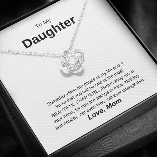 To My Daughter - Beautiful Chapters - Love Knot Necklace