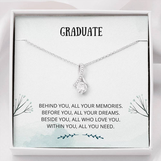 Graduate - Beginnings - Alluring Beauty Necklace - Graduation Gift, Card, Gift For Her, 2021, Congratulations Grad, Senior, Jewelry, Necklace, Present, Daughter Graduation