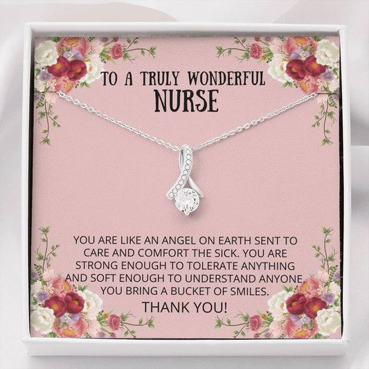 Nurses - Like Angels Alluring Beauty Necklace - Gift for Nurse, Present, Gift Card, Thank You, Appreciation, Graduate, Leaving Card, Ornament, Life Gifts, Bracelet