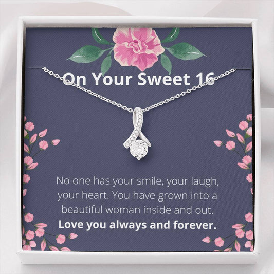 Sweet 16-Beautiful Woman-Alluring Beauty Necklace-sweet 16 gift, sweet sixteen, sweet sixteen birthday, sweet 16, sweet 16 necklace, sweet 16th, sweet 16 keychain