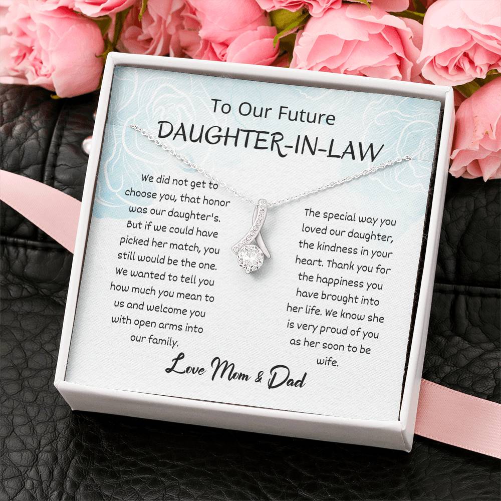 Future Daughter-In-Law Gift - Alluring Necklace, Gift For Her, Wedding Gift, Personalized Gift, Bonus Daughter,
