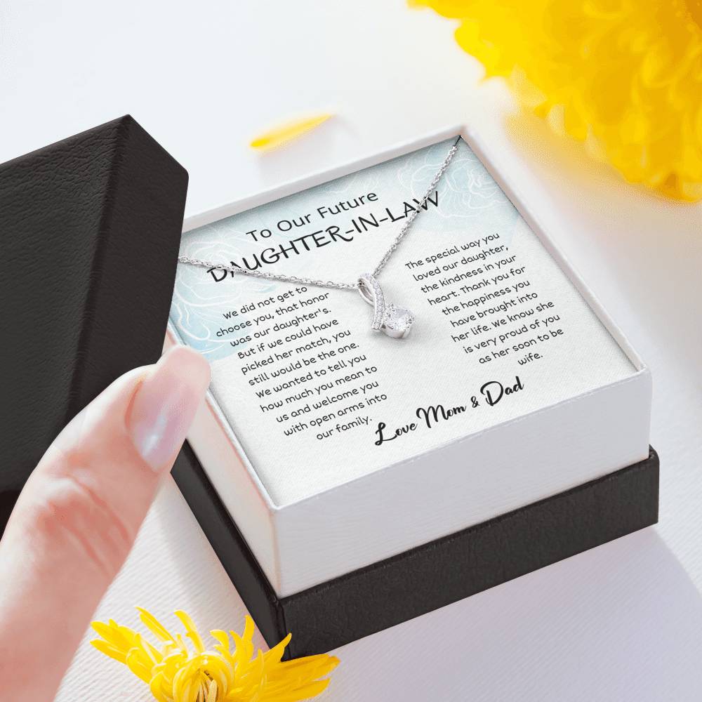 Future Daughter-In-Law Gift - Alluring Necklace, Gift For Her, Wedding Gift, Personalized Gift, Bonus Daughter,