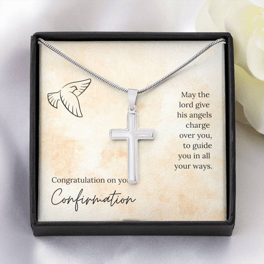 Easter Gift, Blessings Hope and Love, Christ Locket, Necklace With Message, Happy Easter Day, Easter Pendant, Easter Artisan Cross Necklace