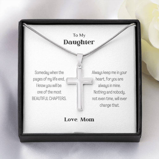 To My Daughter - Beautiful Chapters - Artisan Cross Necklace