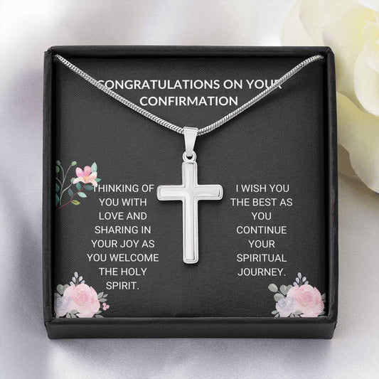 Confirmation - Wisdom to Choose Artisan Cross Necklace - Confirmation Card, Gifts, Baptism Gift, Presents, Jewelry, Boy Confirmation, Girl Confirmation, Confirmation Party