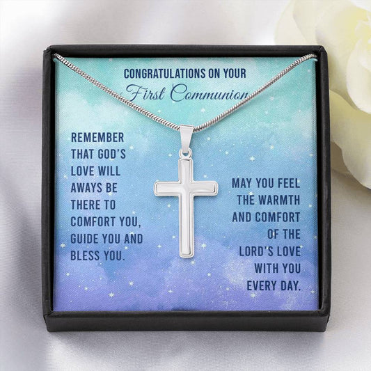 Easter Gift, Blessings Hope and Love, Christ Locket, Necklace With Message, Happy Easter Day, Easter Pendant, Easter Artisan Cross Necklace