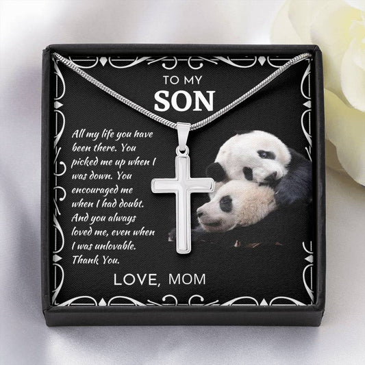 To My Son - All My Life - Artisan Cross Necklace