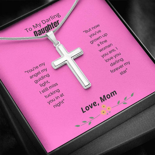 To My Darling Daughter - You're My Angel - Artisan Cross Necklace