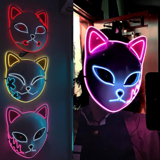 LED Demon Slayer Mask