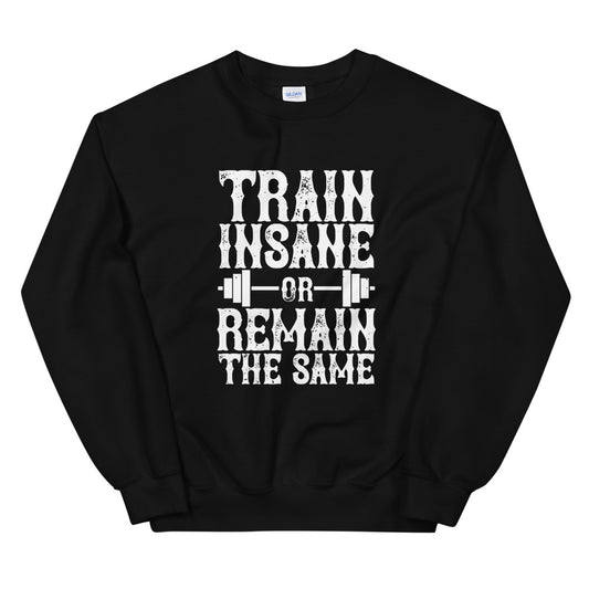 Train insane or remain the same - Unisex Sweatshirt