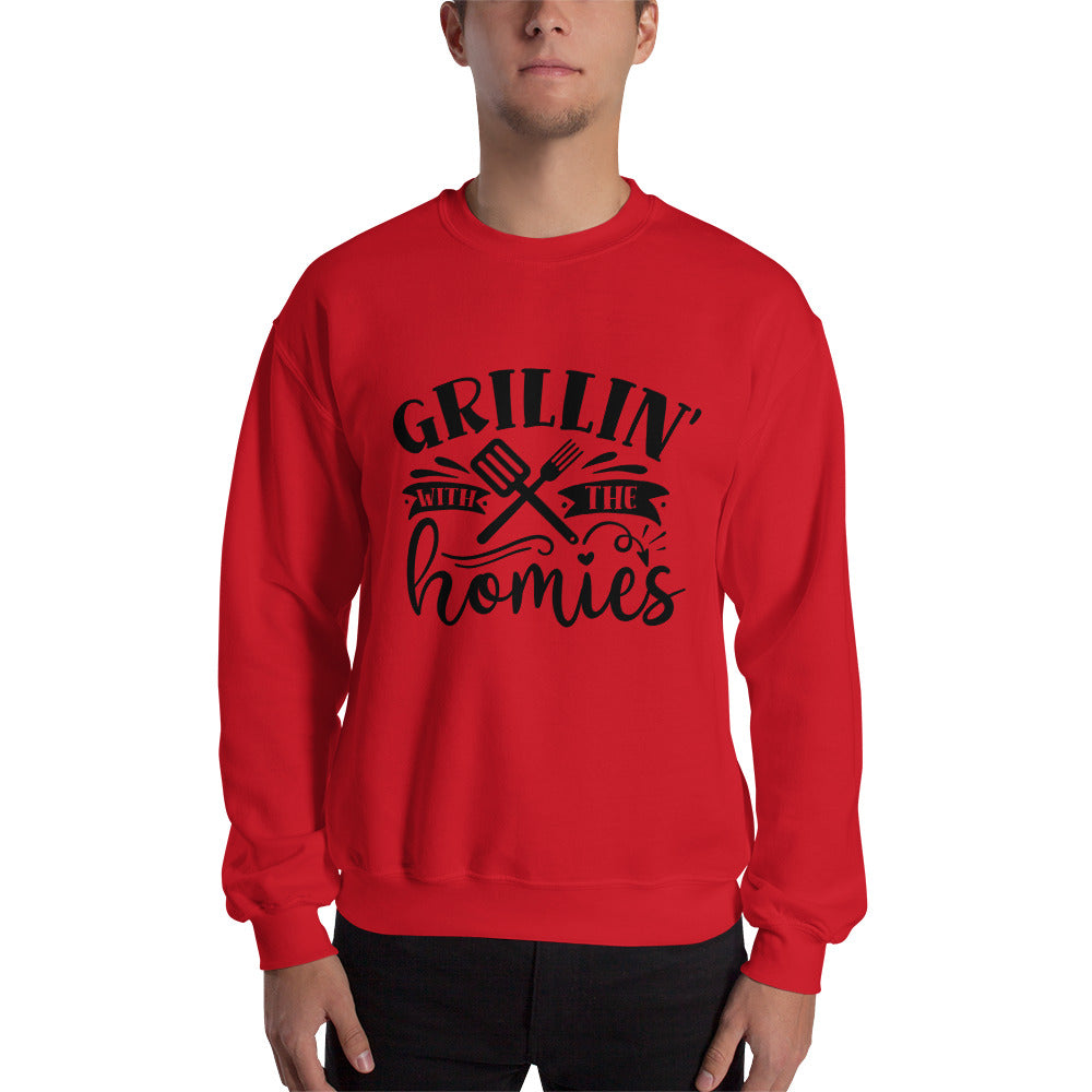 grillin with the homies - Unisex Sweatshirt