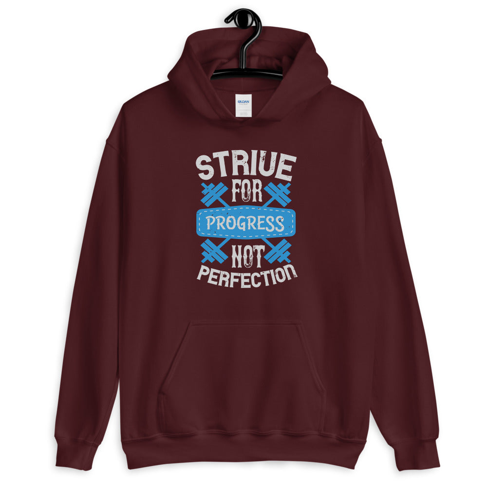 Strive for progress, not perfection - Unisex Hoodie